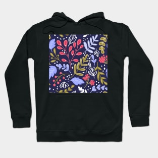 Botanical Floral Seamless pattern 2 Hoodie